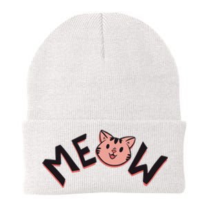 Meow Kitten Face Knit Cap Winter Beanie