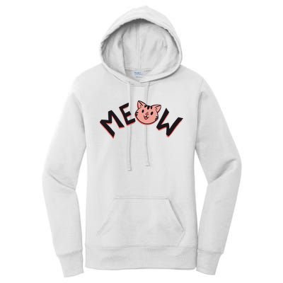 Meow Kitten Face Women's Pullover Hoodie