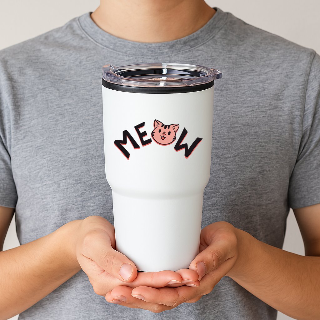 Meow Kitten Face Tumbler