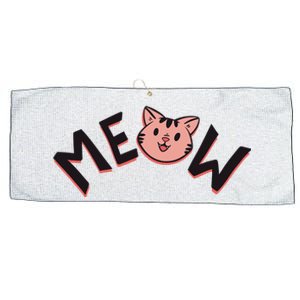 Meow Kitten Face Large Microfiber Waffle Golf Towel