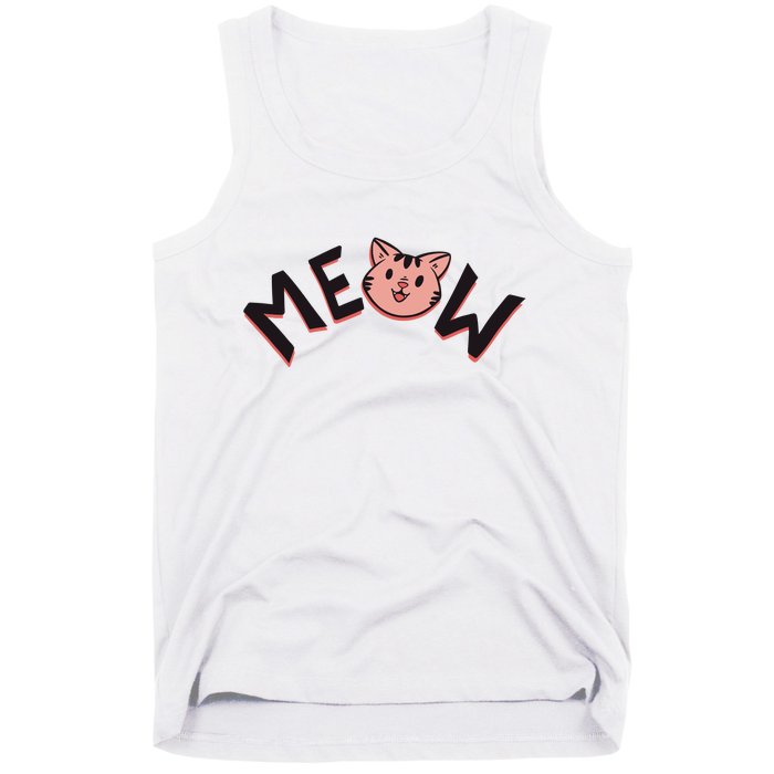 Meow Kitten Face Tank Top