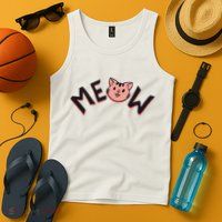 Meow Kitten Face Tank Top