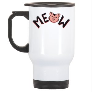 Meow Kitten Face Stainless Steel Travel Mug