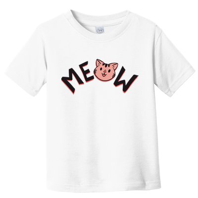 Meow Kitten Face Toddler T-Shirt