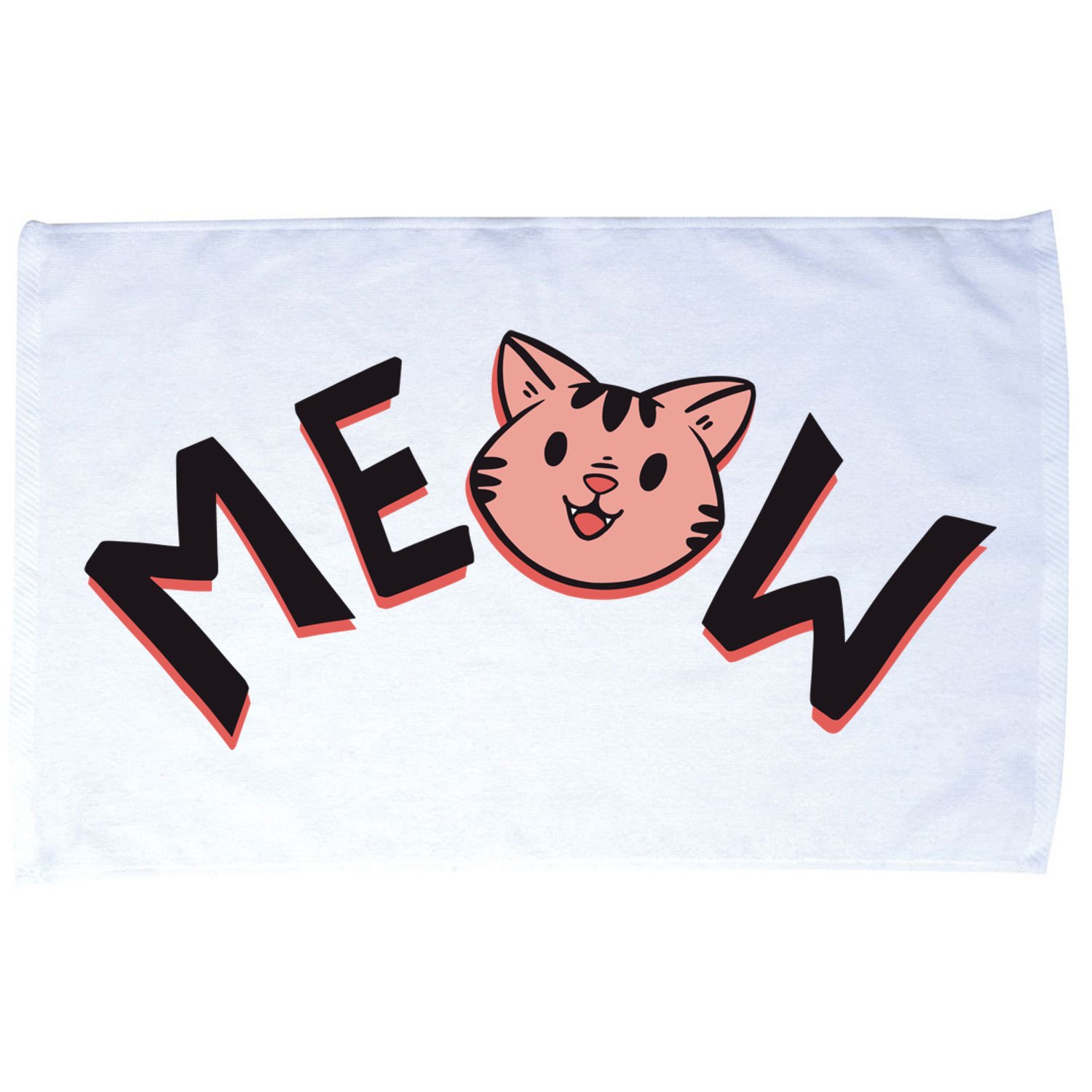 Meow Kitten Face Microfiber Hand Towel