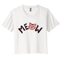 Meow Kitten Face Crop Top