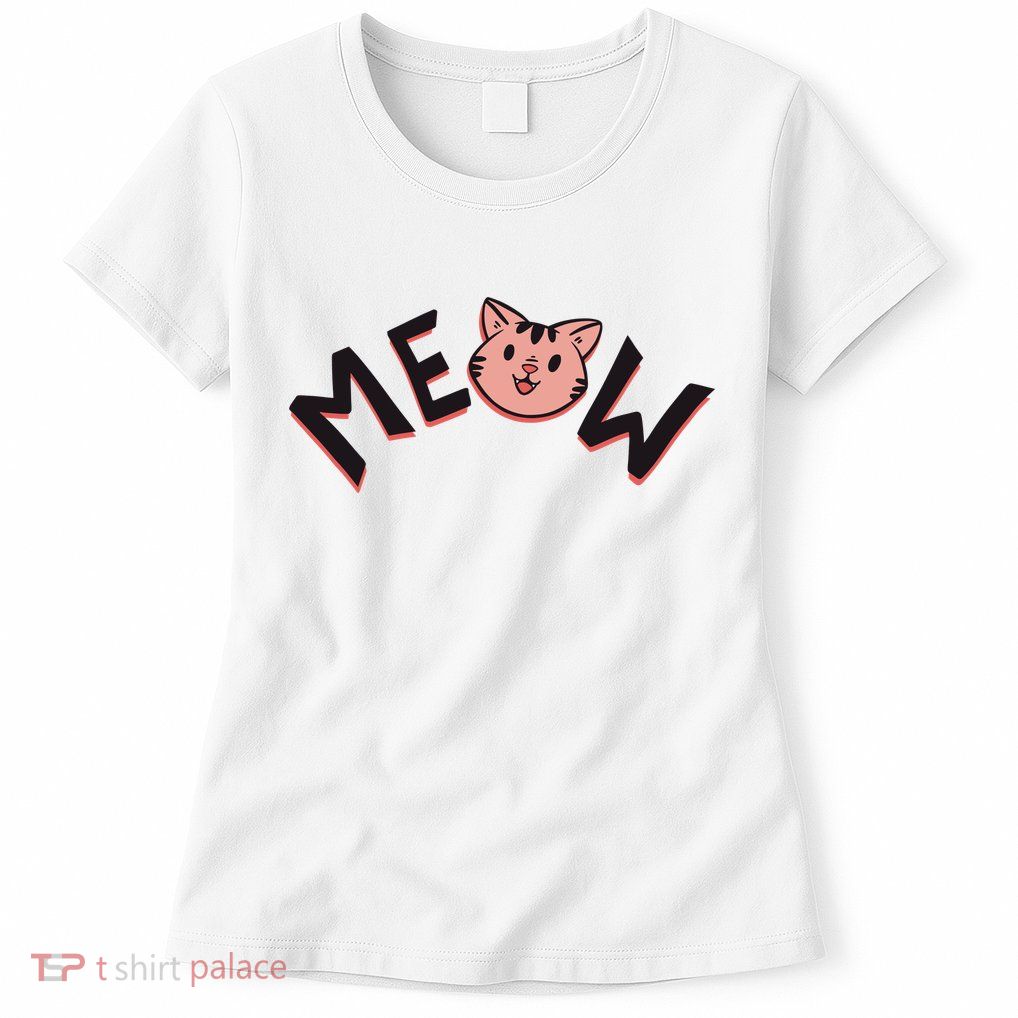 Meow Kitten Face Womens T-Shirt