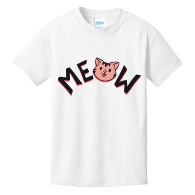 Meow Kitten Face Kids T-Shirt