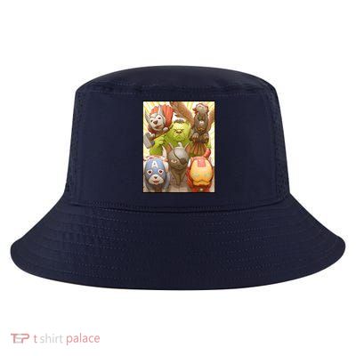 Meow Superhero Cats Comic Movie Spoof Cool Comfort Performance Bucket Hat