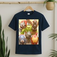 Meow Superhero Cats Comic Movie Spoof T-Shirt