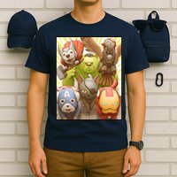 Meow Superhero Cats Comic Movie Spoof T-Shirt