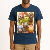 Meow Superhero Cats Comic Movie Spoof Tall T-Shirt
