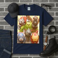 Meow Superhero Cats Comic Movie Spoof Tall T-Shirt