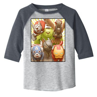 Meow Superhero Cats Comic Movie Spoof Toddler Fine Jersey T-Shirt