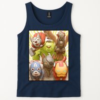 Meow Superhero Cats Comic Movie Spoof Tank Top