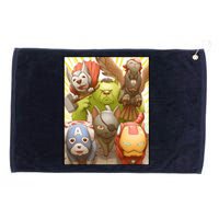 Meow Superhero Cats Comic Movie Spoof Grommeted Golf Towel