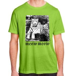 Meow Tiger Glitch Adult ChromaSoft Performance T-Shirt