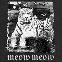 Meow Tiger Glitch 7 Panel Mesh Trucker Snapback Hat
