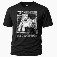 Meow Tiger Glitch Cooling Performance Crew T-Shirt