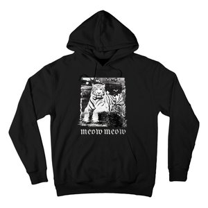 Meow Tiger Glitch Hoodie