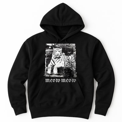 Meow Tiger Glitch Hoodie