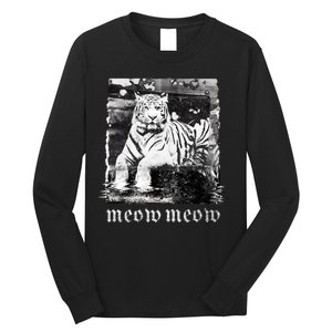 Meow Tiger Glitch Long Sleeve Shirt