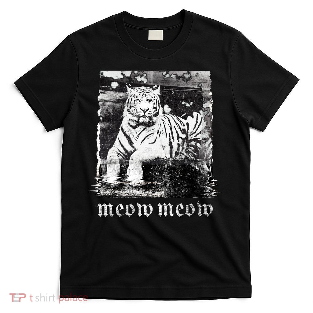 Meow Tiger Glitch T-Shirt