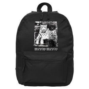 Meow Tiger Glitch 16 in Basic Backpack