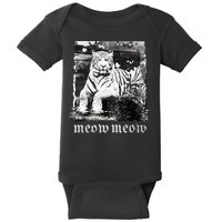 Meow Tiger Glitch Baby Bodysuit