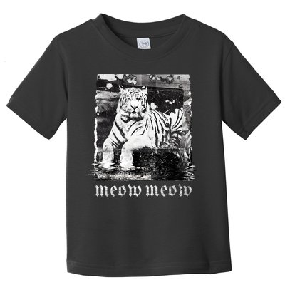 Meow Tiger Glitch Toddler T-Shirt
