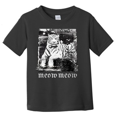 Meow Tiger Glitch Toddler T-Shirt