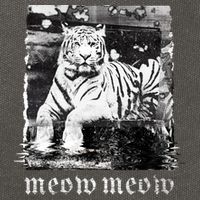 Meow Tiger Glitch Cotton Canvas Backpack