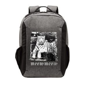 Meow Tiger Glitch Vector Backpack