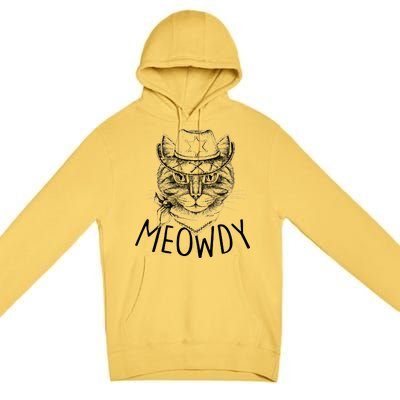 Meowdy Texas Cat Premium Pullover Hoodie