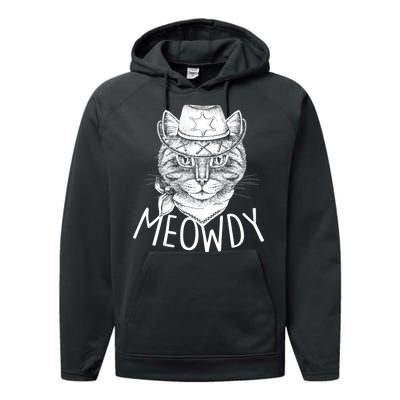 Meowdy Texas Cat Performance Fleece Hoodie