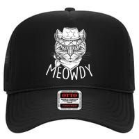 Meowdy Texas Cat High Crown Mesh Back Trucker Hat