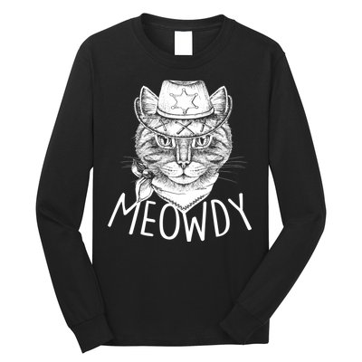 Meowdy Texas Cat Long Sleeve Shirt