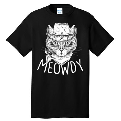 Meowdy Texas Cat Tall T-Shirt