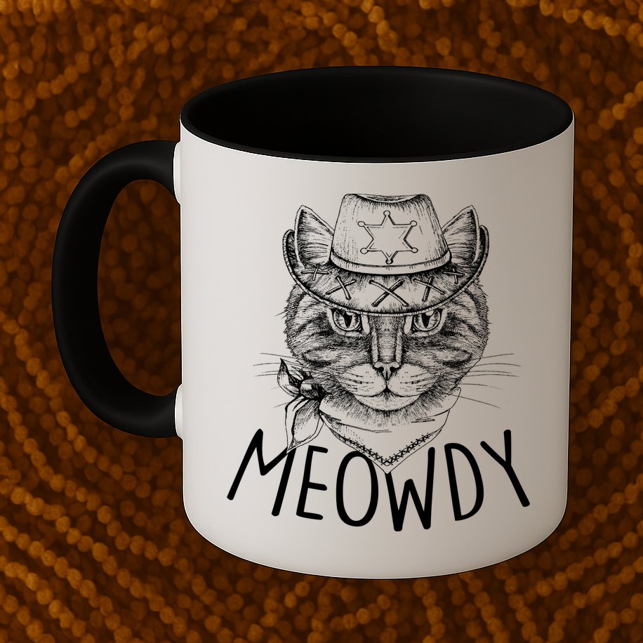Meowdy Texas Cat Mug