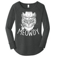 Meowdy Texas Cat Women's Perfect Tri Tunic Long Sleeve Shirt