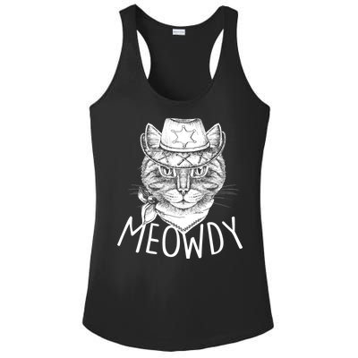 Meowdy Texas Cat Ladies PosiCharge Competitor Racerback Tank