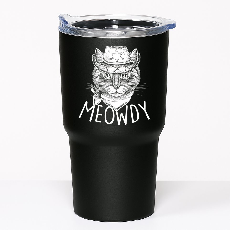 Meowdy Texas Cat Tumbler