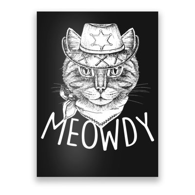 Meowdy Texas Cat Poster