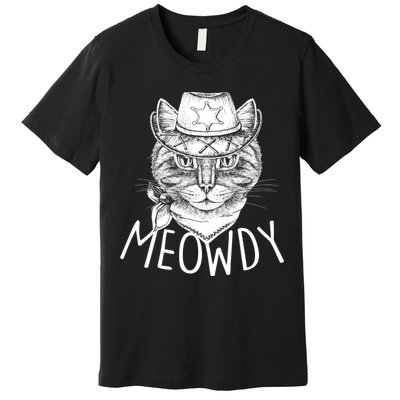 Meowdy Texas Cat Premium T-Shirt