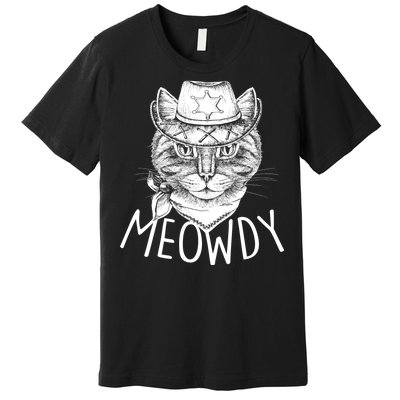 Meowdy Texas Cat Premium T-Shirt