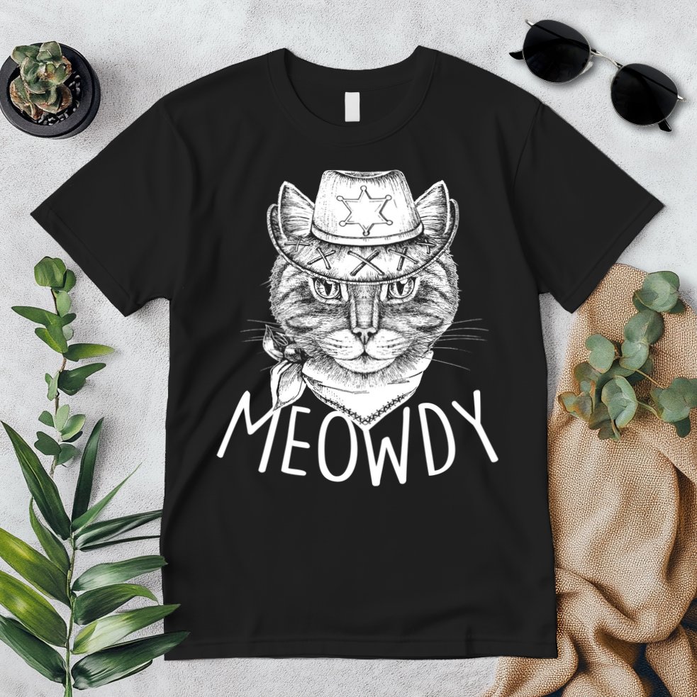 Meowdy Texas Cat Premium T-Shirt