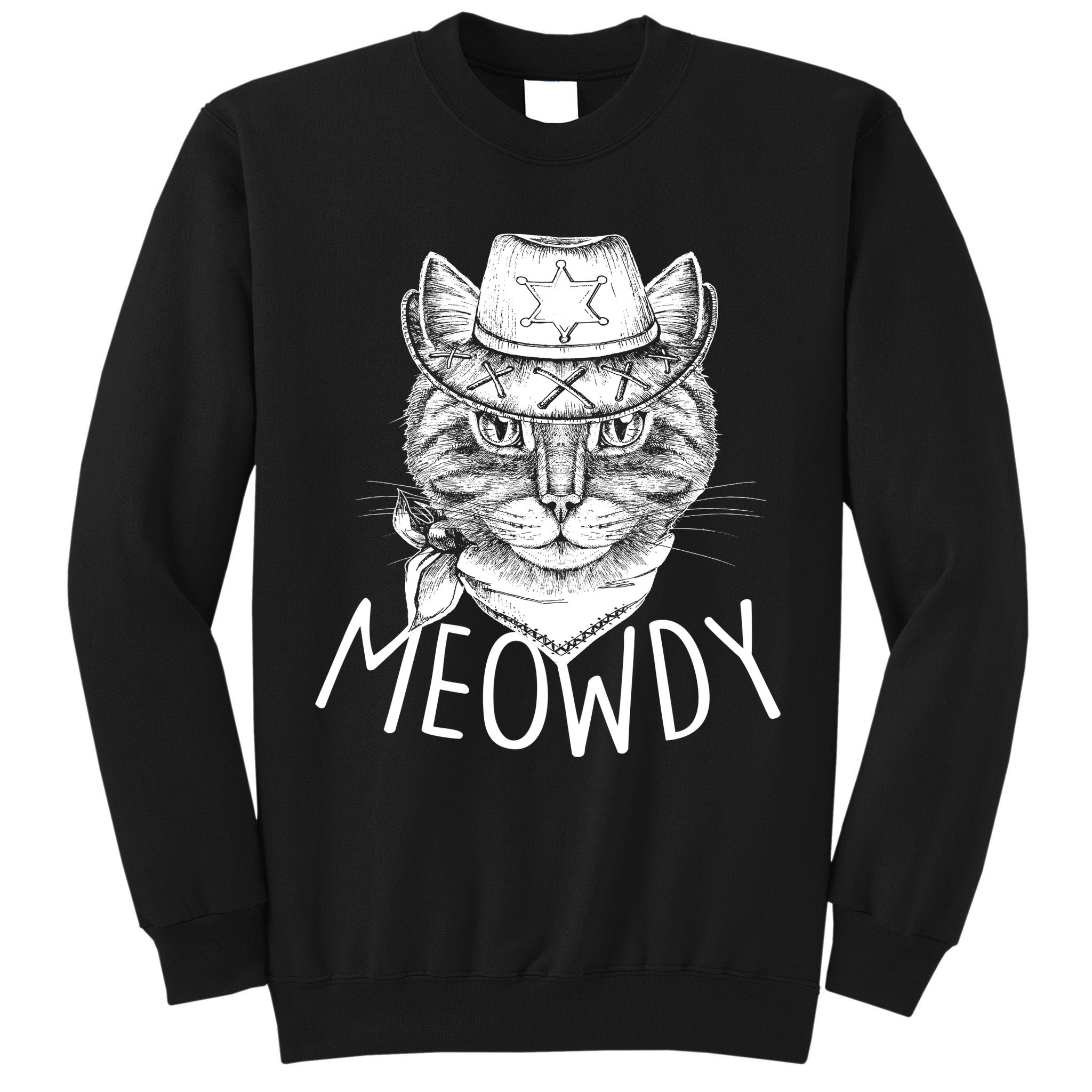 Meowdy Texas Cat Tall Sweatshirt