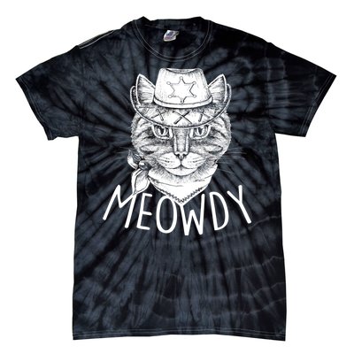 Meowdy Texas Cat Tie-Dye T-Shirt