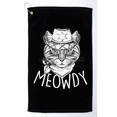 Meowdy Texas Cat Platinum Collection Golf Towel