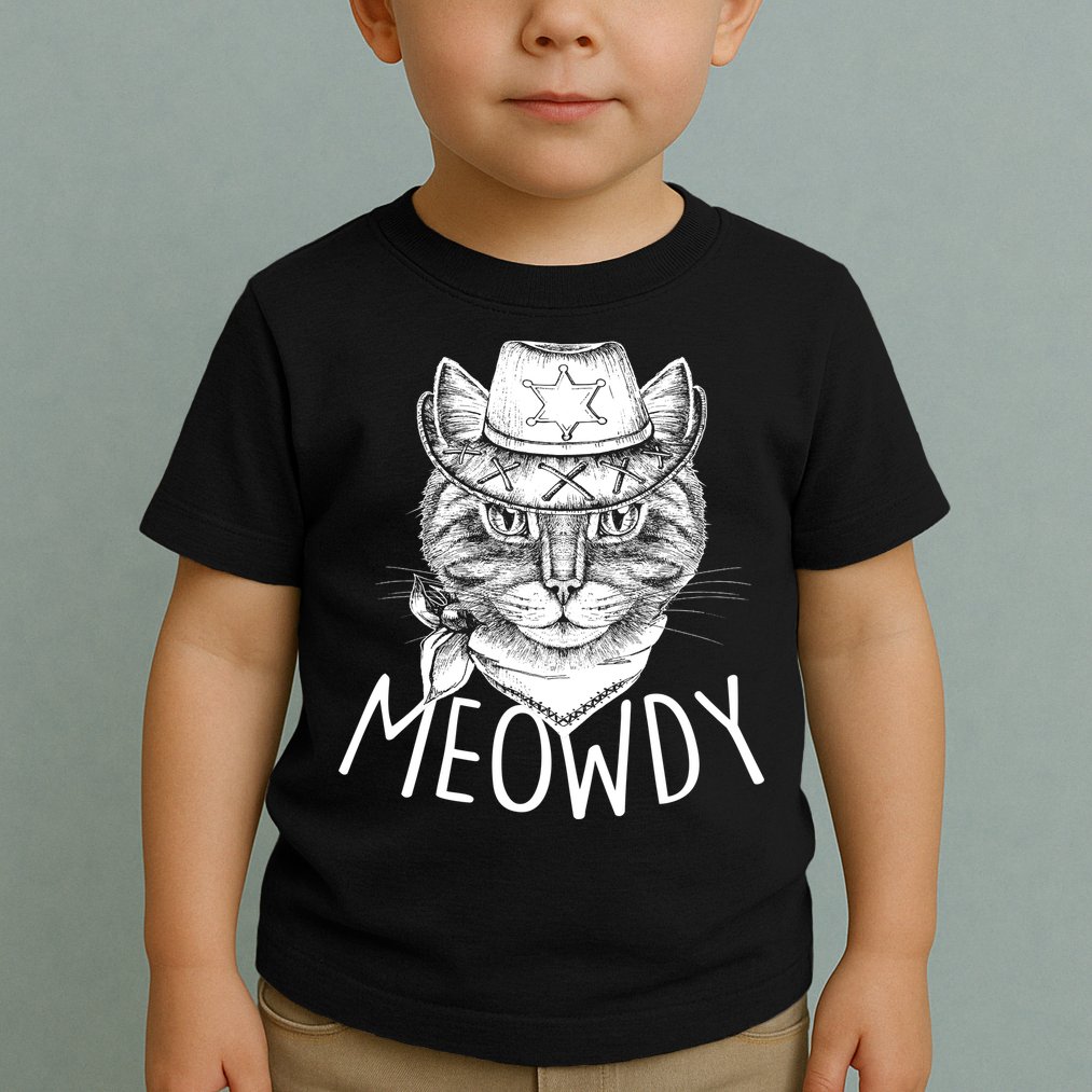 Meowdy Texas Cat Toddler T-Shirt